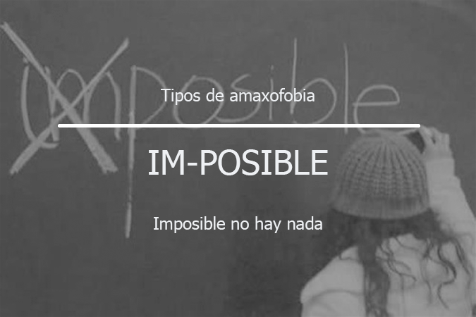 Tipos de amaxofobia Descripción de los tipos de amaxofobia